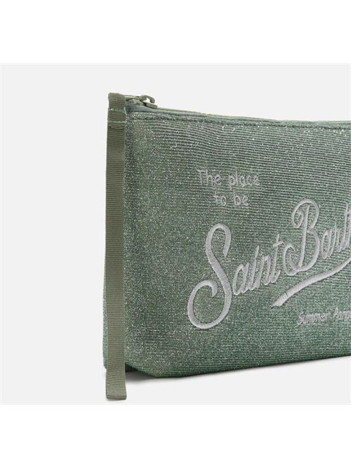 Pochette Aline Lurex verde acqua con effetto lurex MC2 SAINT BARTH | ALI0013/03006L